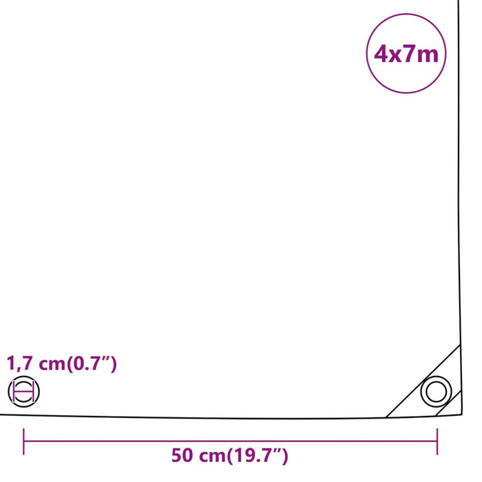 Telone Antracite 4x7 m 650 g/m² 156090