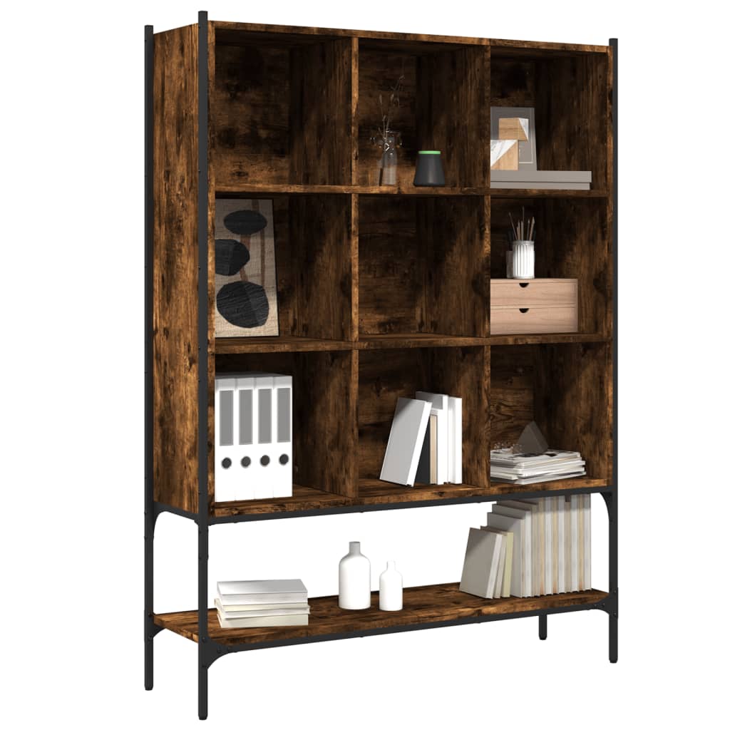 Libreria Rovere Fumo 102x30x141,5 cm in Legno Multistrato 3214331