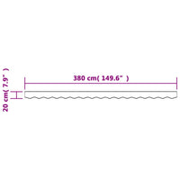 Tessuto Ricambio per Mantovana Tenda Righe Giallo Arancione 4 m 367794