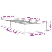 Giroletto Marrone Cera 100x200 cm in Legno Massello di Pino 844820