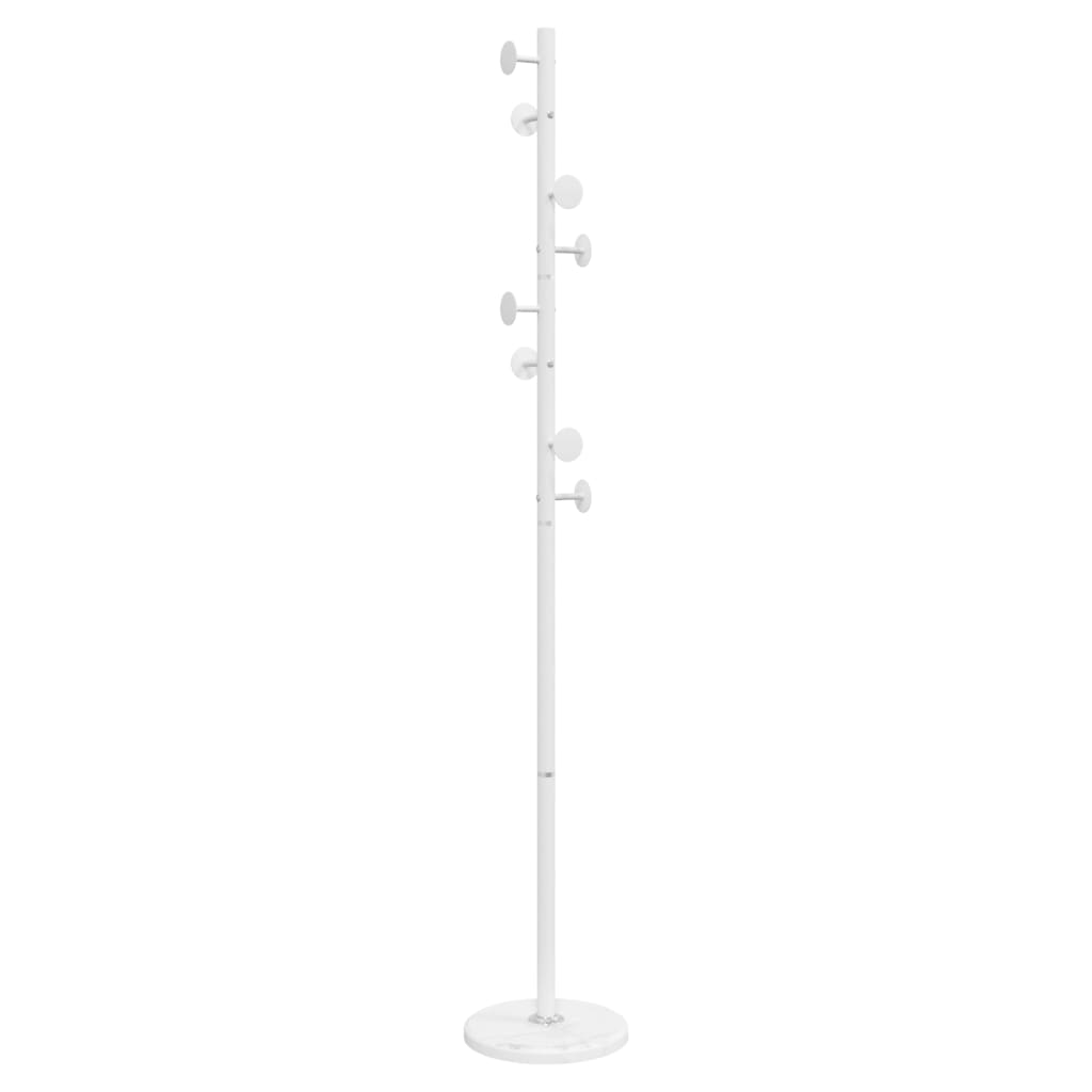 Appendiabiti Bianco 176 cm in Ferro Verniciato a Polvere 377095