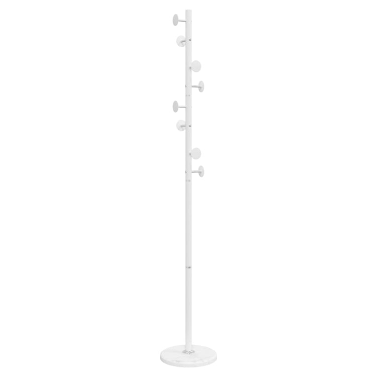 Appendiabiti Bianco 176 cm in Ferro Verniciato a Polvere 377095