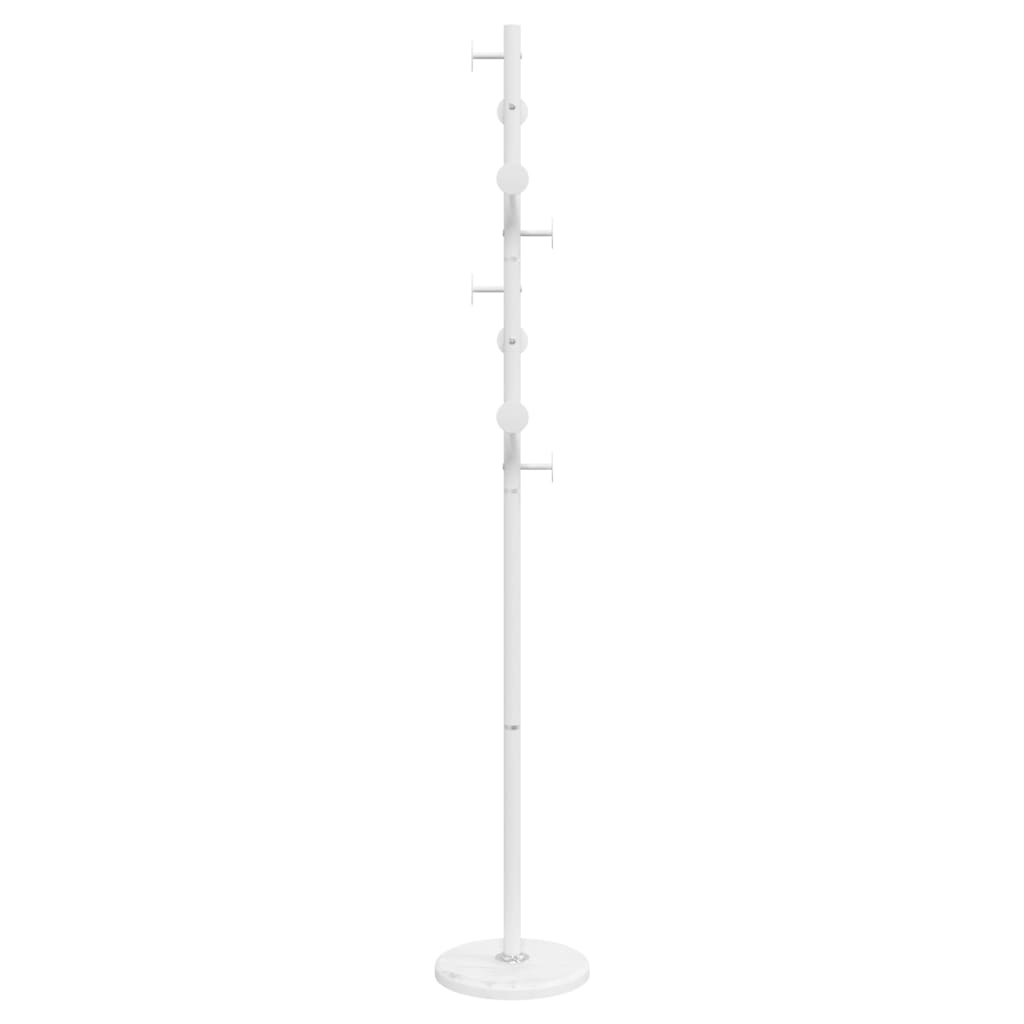 Appendiabiti Bianco 176 cm in Ferro Verniciato a Polvere 377095