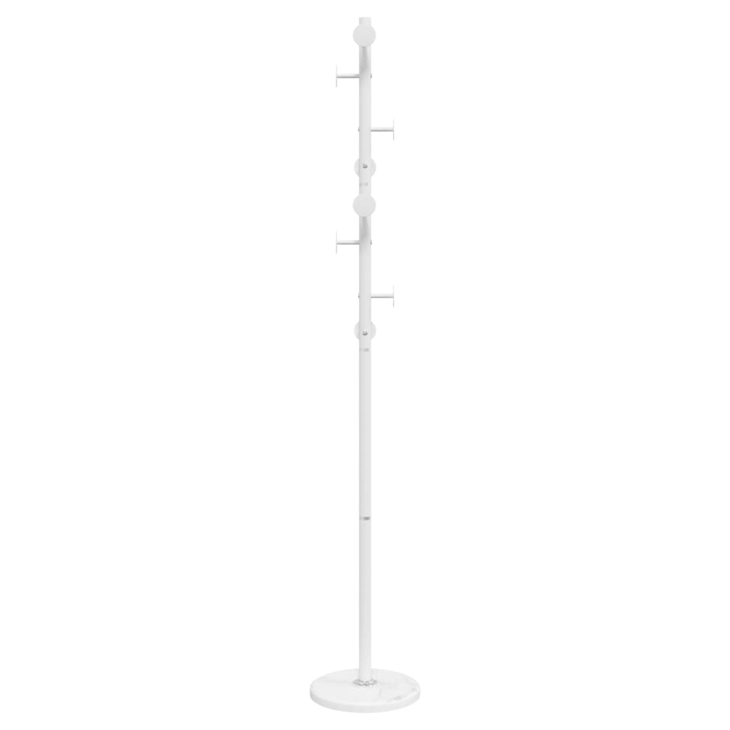 Appendiabiti Bianco 176 cm in Ferro Verniciato a Polvere 377095