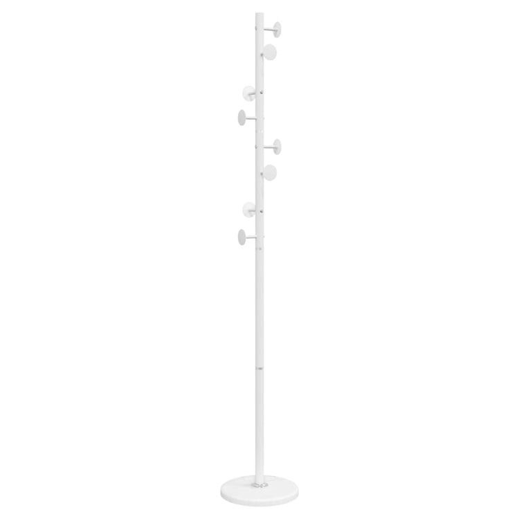 Appendiabiti Bianco 176 cm in Ferro Verniciato a Polvere 377095