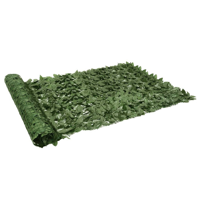 Paravento da Balcone con Foglie Verde Scuro 200x150 cm 367842