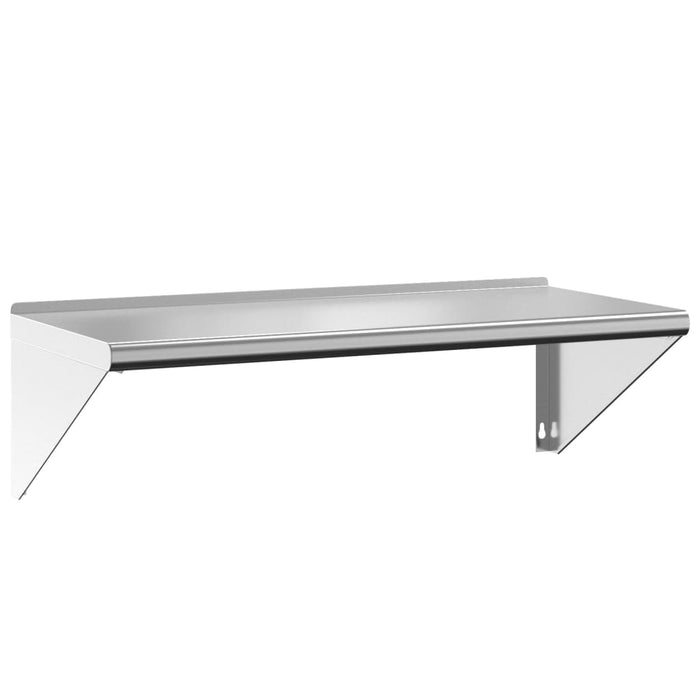 Mensola a Muro 100x45x31 cm Argento in Acciaio Inossidabile 30272