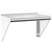 Mensola a Muro 50x30x31 cm Argento in Acciaio Inossidabile 30277