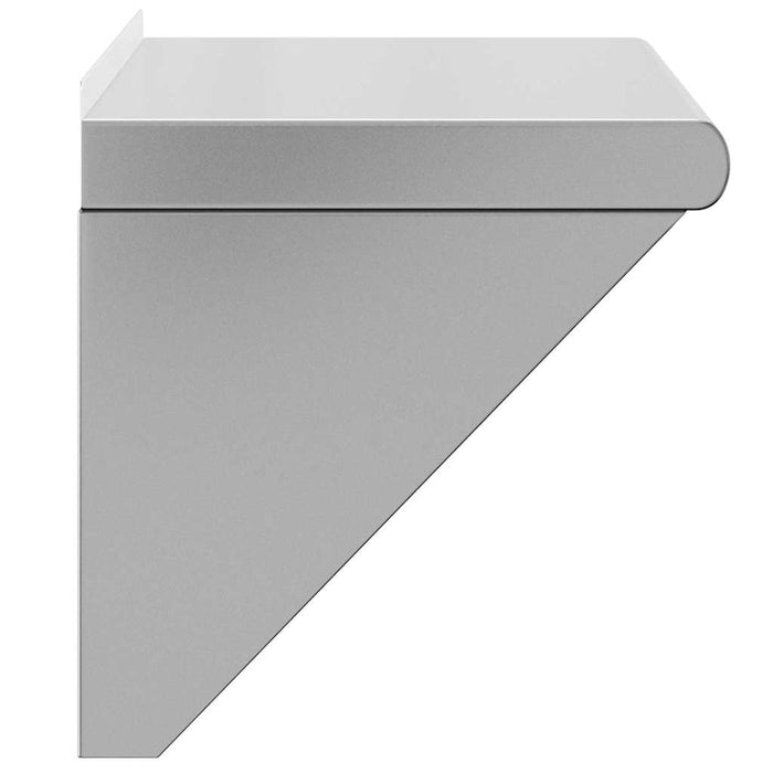 Mensola a Muro 50x30x31 cm Argento in Acciaio Inossidabile 30277