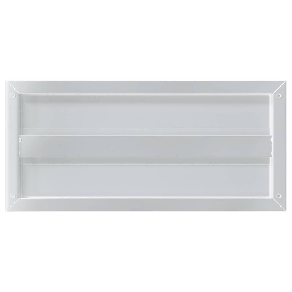 Mensole a Muro 2 pz 50x23,5x3cm Argento in Acciaio Inossidabile 30286