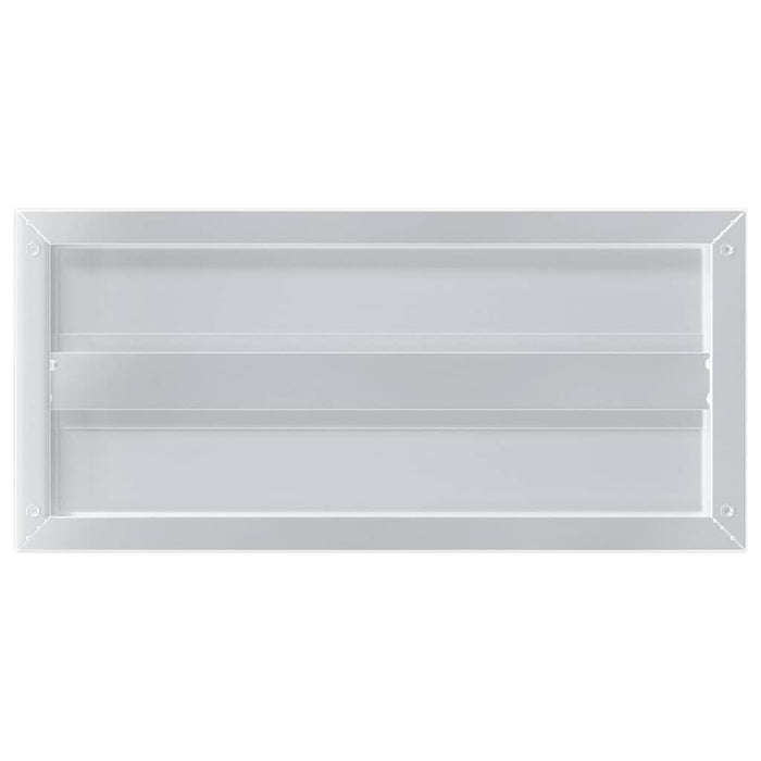 Mensole a Muro 2 pz 50x23,5x3cm Argento in Acciaio Inossidabile 30286