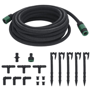 Tubo di Irrigazione da Giardino Nero 0,6" 10 m in Gommacod mxl 134882