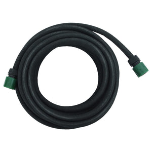 Tubo di Irrigazione da Giardino Nero 0,6" 10 m in Gomma 155868