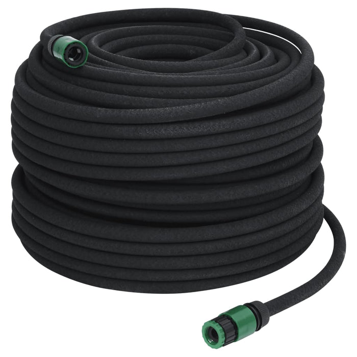 Tubo di Irrigazione da Giardino Nero 0,6" 100 m in Gomma 155874