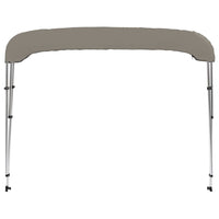 Bimini di Prua con Tendalino 3 Archi Grigio 182x184x136 cm 94800