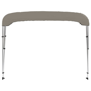 Bimini di Prua con Tendalino 3 Archi Grigio 182x184x136 cm 94800