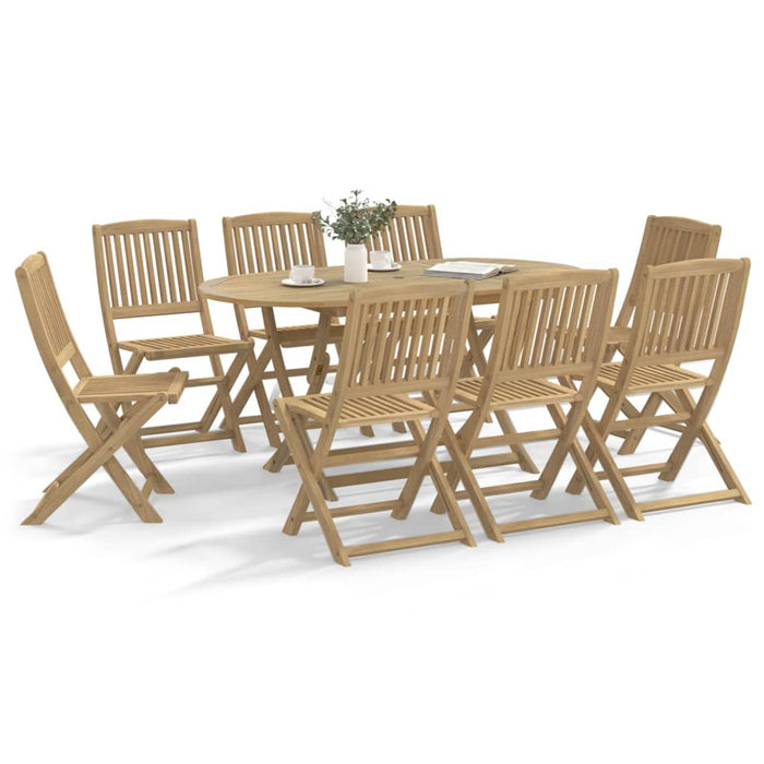 Sedie da Giardino Pieghevoli 8 pz Legno Massello di Acacia 3214233