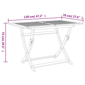 Set da Pranzo da Giardino 7 pz in Legno Massello di Acacia 3214235