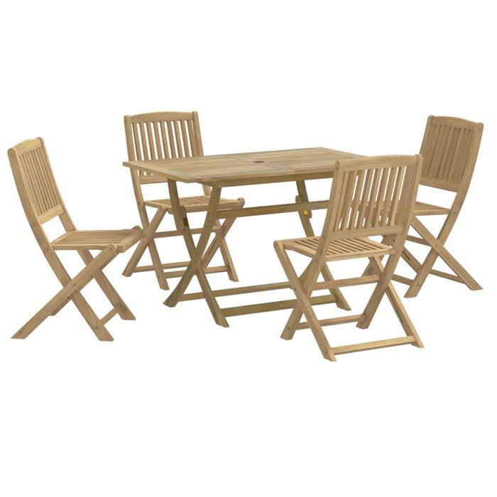 Set da Pranzo per Giardino 5 pz in Legno Massello di Acacia 3214236