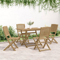 Set da Pranzo per Giardino 5 pz in Legno Massello di Acacia 3214236