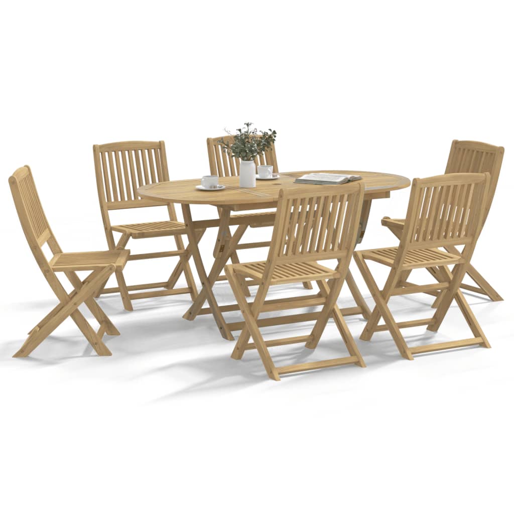 Set da Pranzo da Giardino 7 pz in Legno Massello di Acacia 3214240