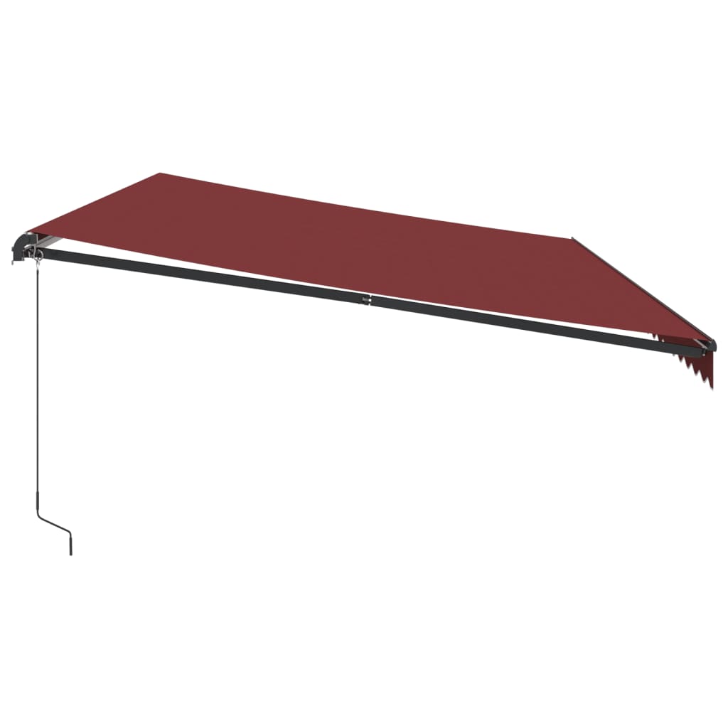 Tenda da Sole Retrattile Manuale Bordò 600x350 cm 3215010