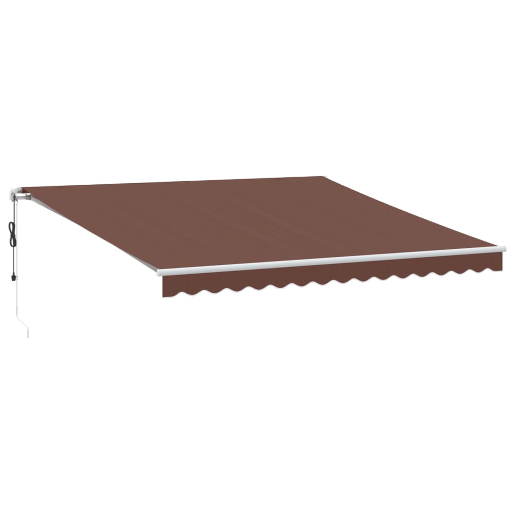 Tenda da Sole Retrattile Automatica Marrone 400x350 cm 3215389