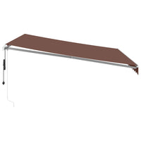 Tenda da Sole Retrattile Automatica Marrone 400x350 cm 3215389