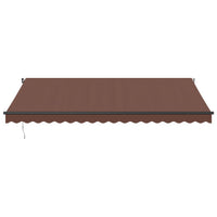 Tenda da Sole Retrattile Manuale Marrone 450x350 cm 3215407