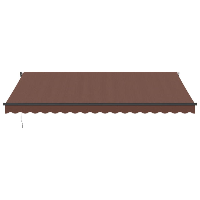 Tenda da Sole Retrattile Manuale Marrone 450x350 cm 3215407