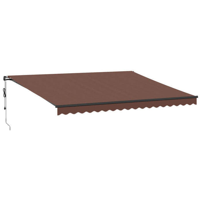 Tenda da Sole Retrattile Automatica Marrone 450x350 cm 3215409