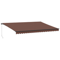 Tenda da Sole Retrattile Manuale Marrone 500x350 cm 3215411