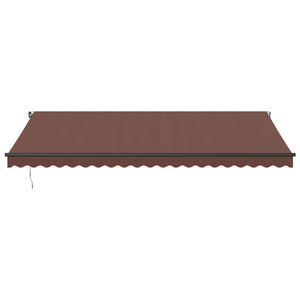 Tenda da Sole Retrattile Manuale Marrone 500x350 cm 3215411