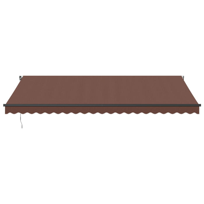 Tenda da Sole Retrattile Manuale Marrone 500x350 cm 3215411