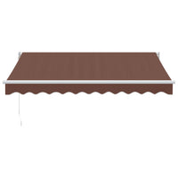 Tenda Sole Retrattile Manuale 300x250 cm Marrone 3215698