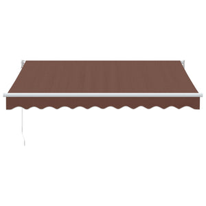 Tenda Sole Retrattile Manuale 300x250 cm Marrone 3215698