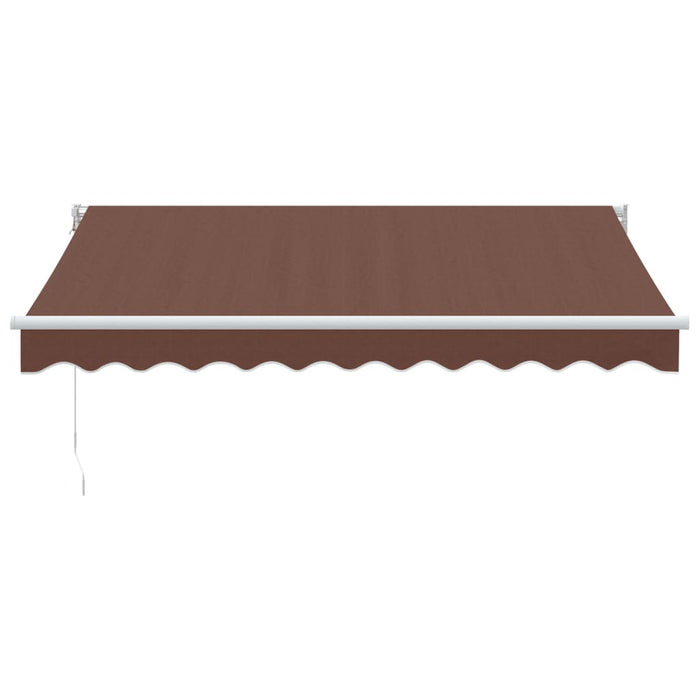 Tenda Sole Retrattile Manuale 300x250 cm Marrone 3215698