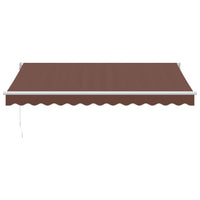 Tenda Sole Retrattile Manuale 350x250 cm Marrone 3215699