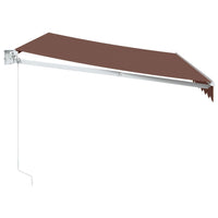 Tenda Sole Retrattile Manuale 350x250 cm Marrone 3215699