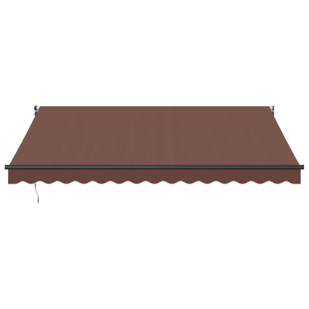 Tenda Sole Retrattile Manuale 400x300 cm Marrone 3215705