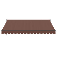 Tenda Sole Retrattile Manuale 400x300 cm Marrone 3215705