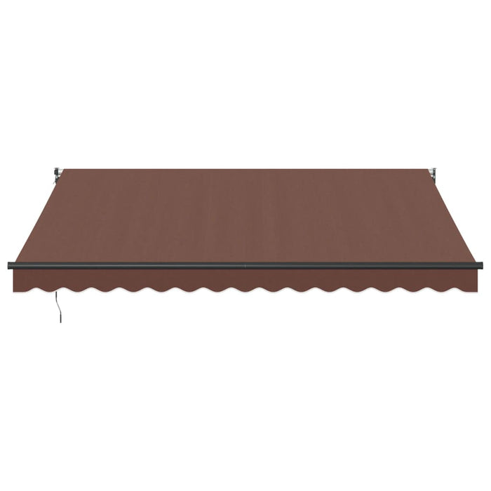 Tenda Sole Retrattile Manuale 400x300 cm Marrone 3215705