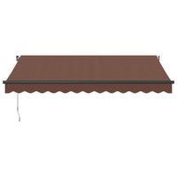 Tenda Sole Retrattile Manuale 350x250 cm Marrone 3215739