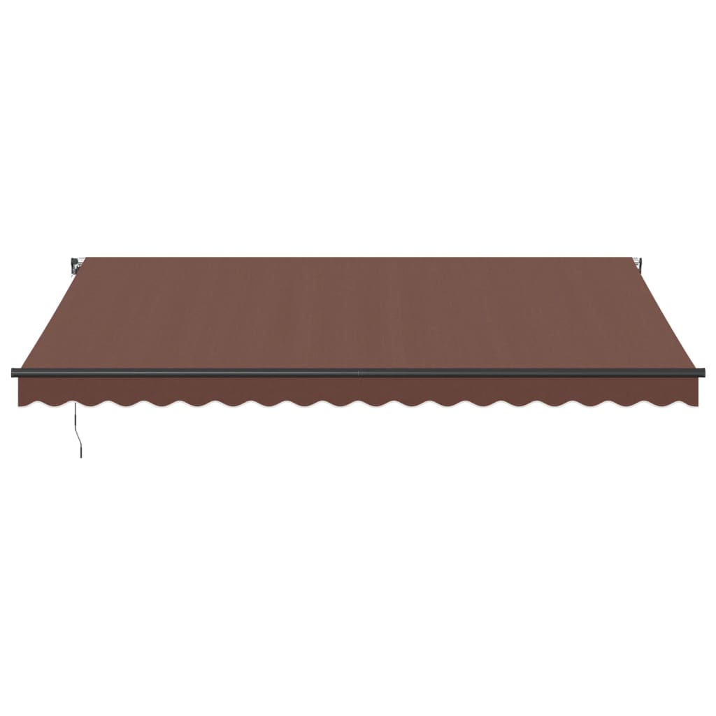 Tenda Sole Retrattile Manuale 450x300 cm Marrone 3215740