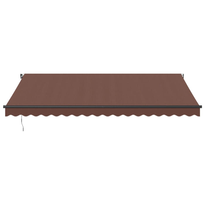 Tenda Sole Retrattile Manuale 450x300 cm Marrone 3215740