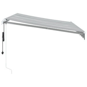 Tenda Retrattile Automatica LED Antracite e Bianco 300x250 cm 3215781