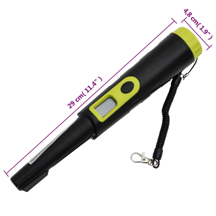 Metal Detector Localizzatore con Schermo LCD Nero e Giallo 375719