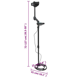 Metal Detector 24 cm Profondità Ricerca Schermo LCD 375721