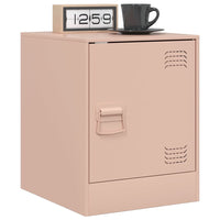 Comodini 2 pz Rosa 34,5x39x44 cm in Acciaio 841610