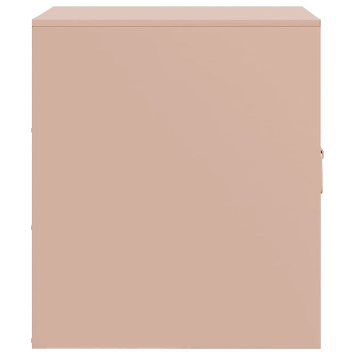 Comodini 2 pz Rosa 34,5x39x44 cm in Acciaio 841610